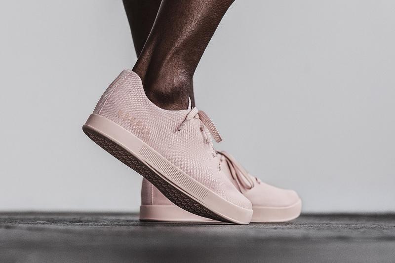 Pink Nobull Blush Canvas Men's Trainers | CA M1454Q